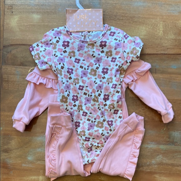 Pink Ruffled Tracksuit Set - Picture 2 of 2